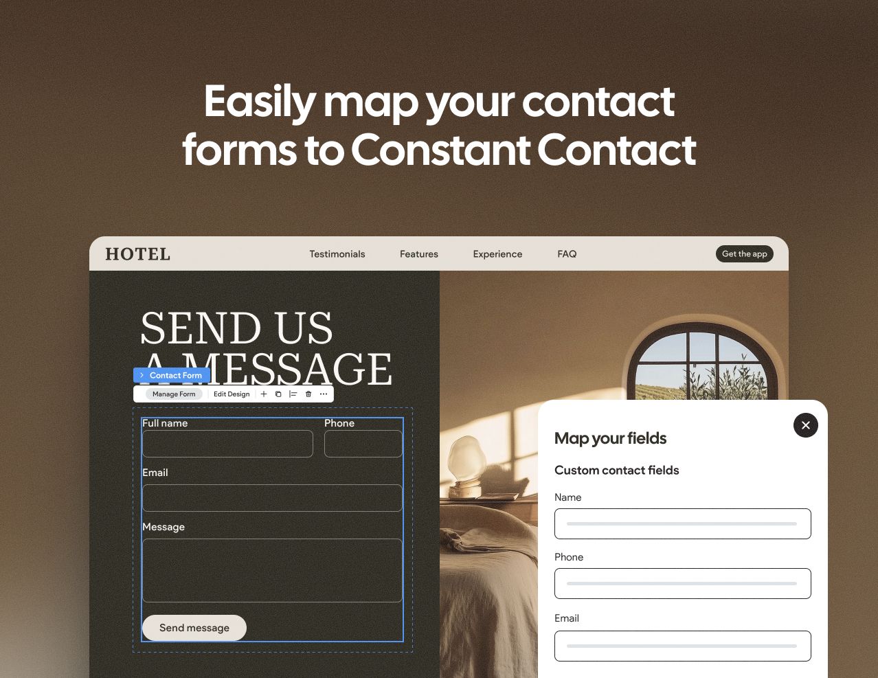 Map forms to Cosntant Contact