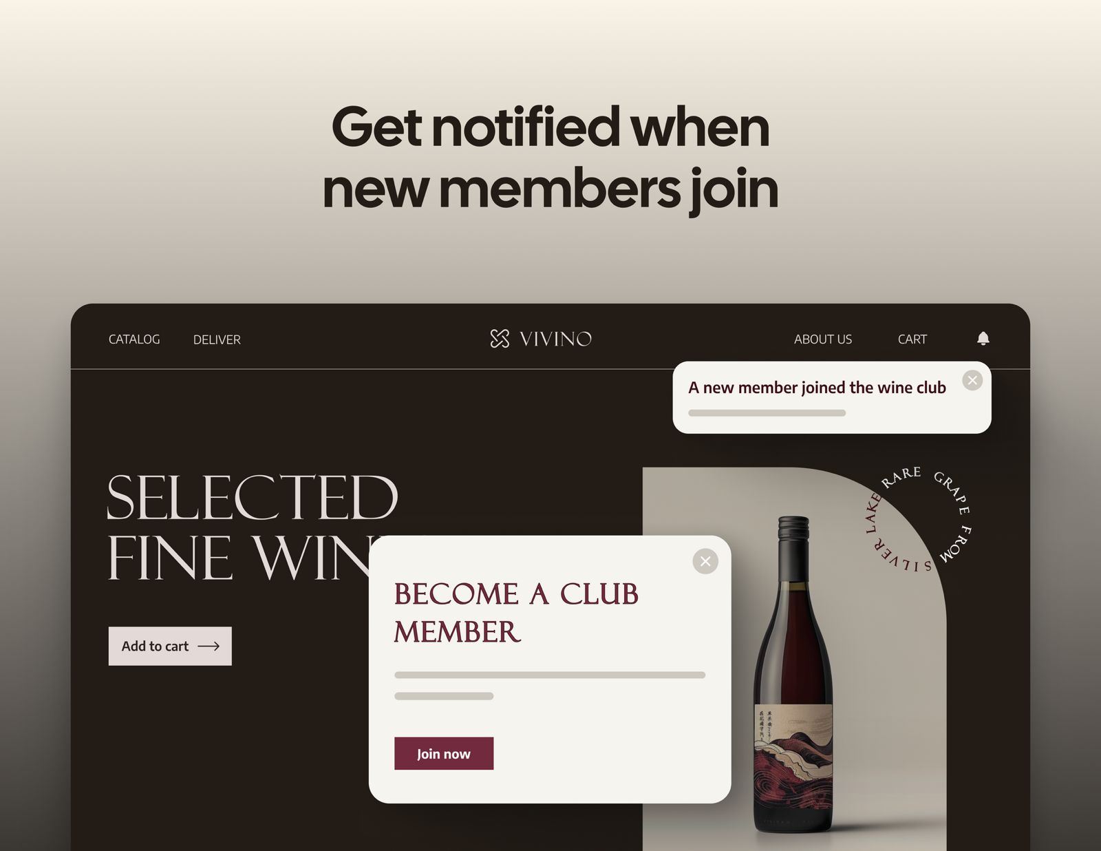 Get notified new members