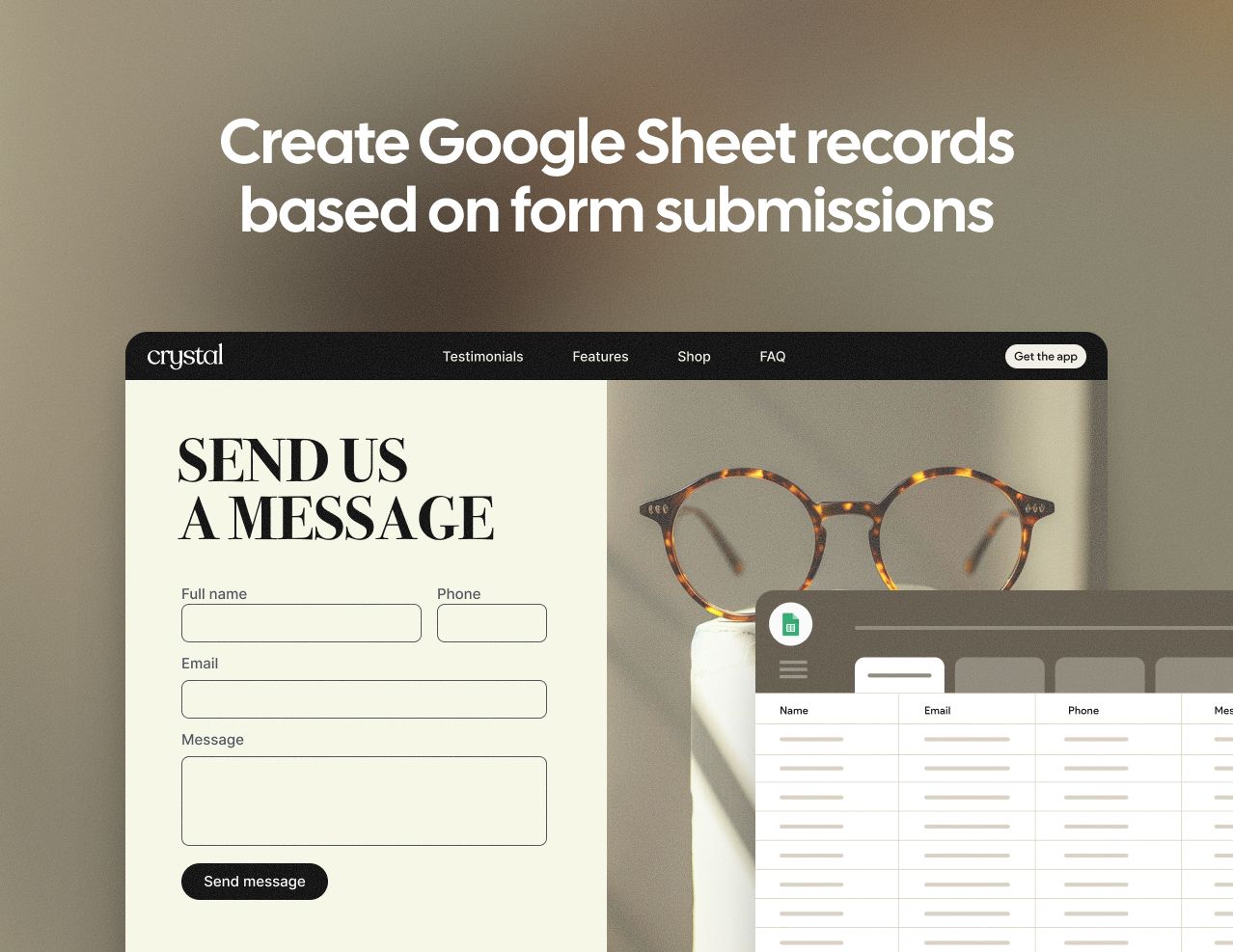 Create Google Sheets recods based on form submissions